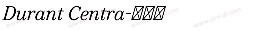 Durant Centra字体转换